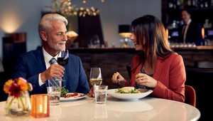 Meeting with diner