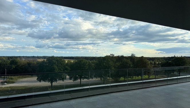 Forêt Suite Van der Valk Nuland balcony with nature view.